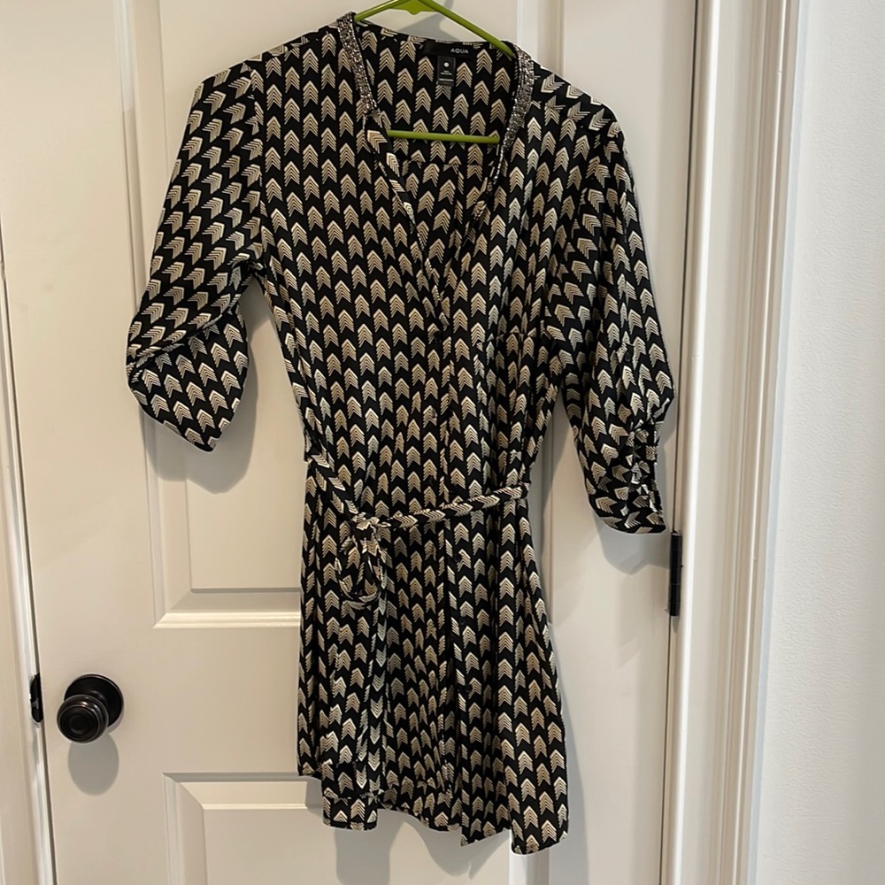 Aqua wrap dress